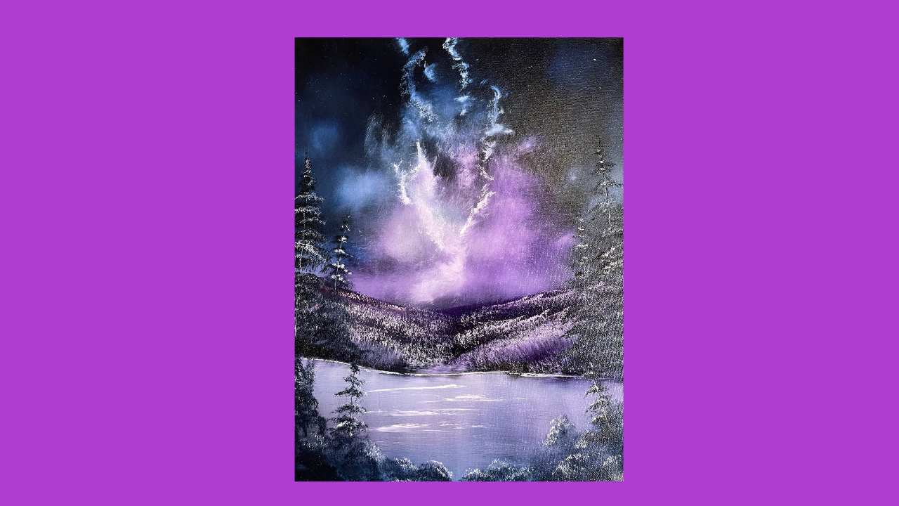 3-Hour Bob Ross® Wet-on-Wet Technique® Oil Painting Workshop Saturday, Feb. 22, 2025 10am to 1pm