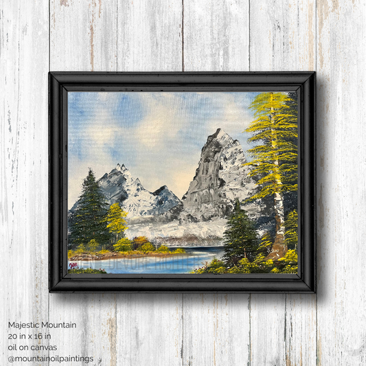 Majestic Mountain - Mountain Oil Painting